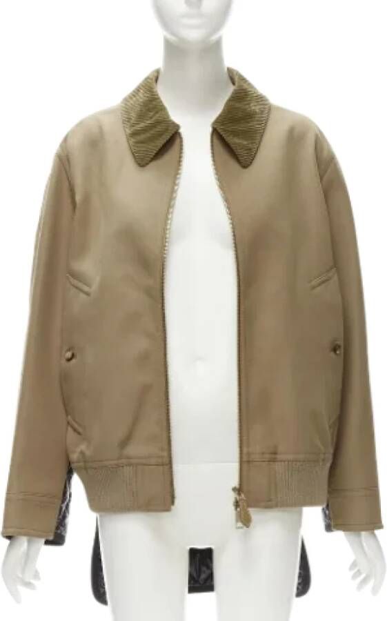 Burberry Vintage Pre-owned Cotton outerwear Beige Dames