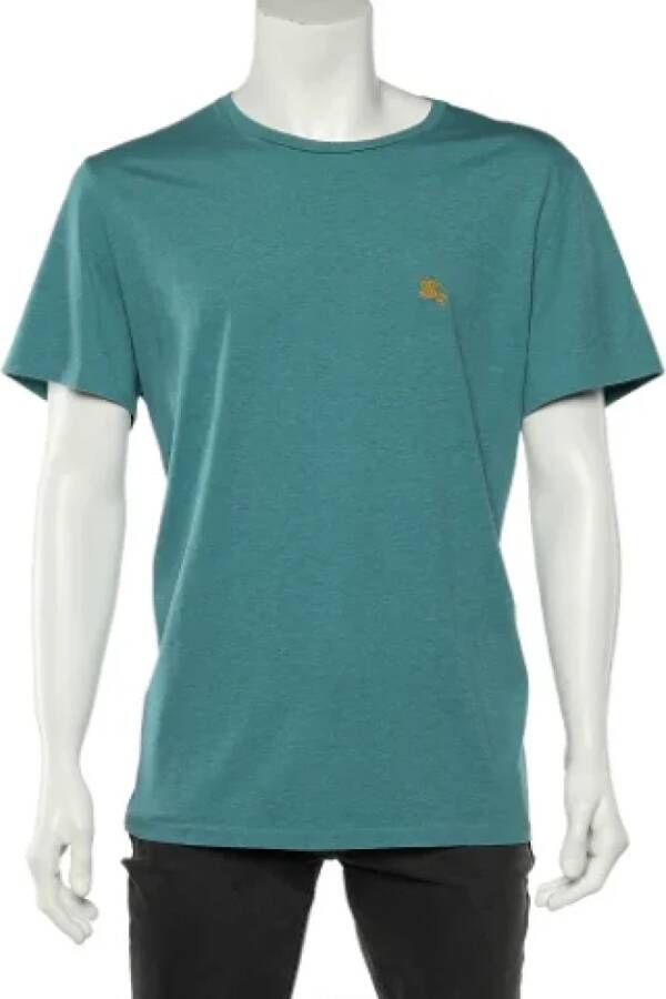 Burberry Vintage Pre-owned Cotton tops Groen Dames