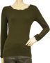 Burberry Vintage Pre-owned Cotton tops Groen Dames - Thumbnail 1