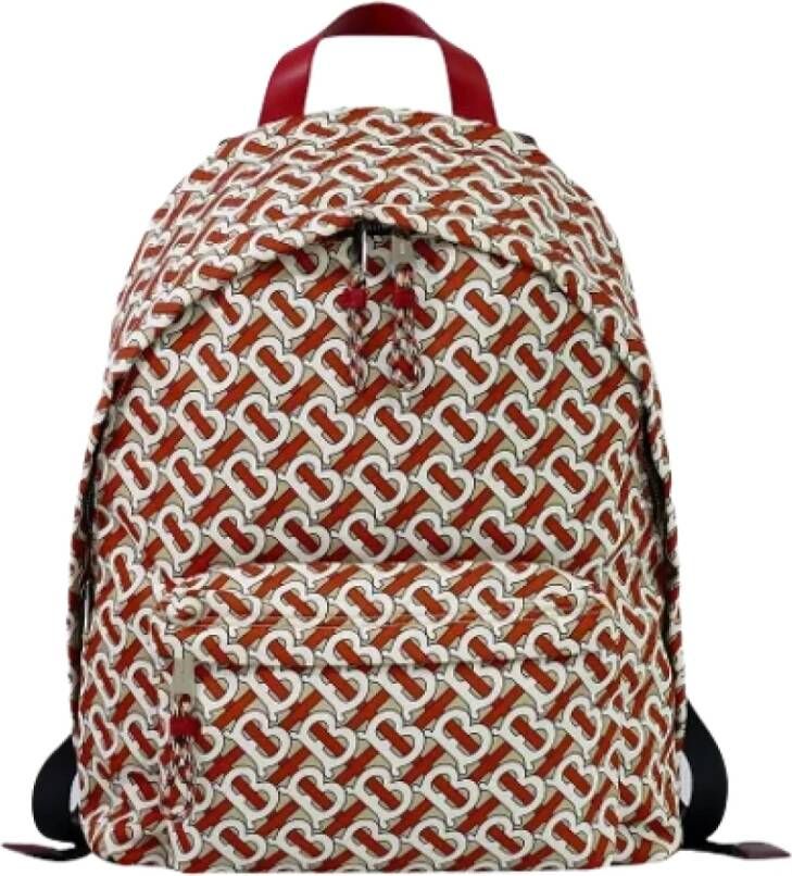 Burberry Vintage Pre-owned Fabric backpacks Rood Dames
