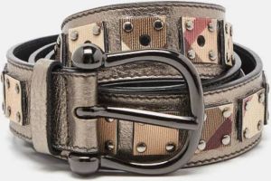 Burberry Vintage Pre-owned Fabric belts Meerkleurig Heren