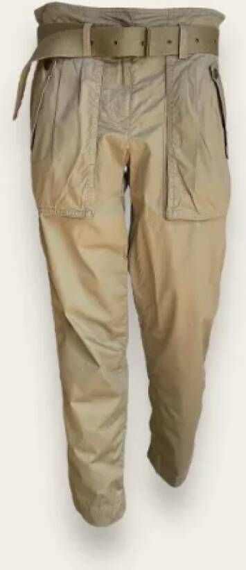 Burberry Vintage Pre-owned Fabric bottoms Beige Dames