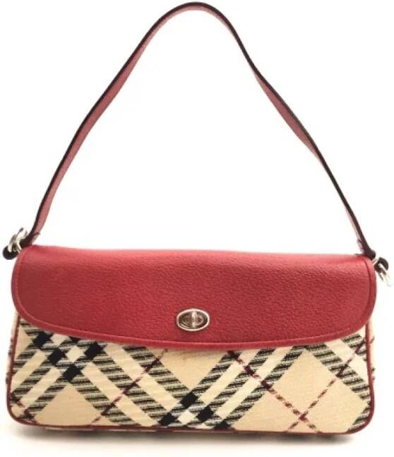 Burberry Vintage Pre-owned Fabric handbags Beige Dames