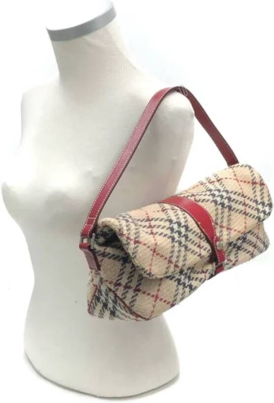 Burberry Vintage Pre-owned Fabric handbags Beige Dames