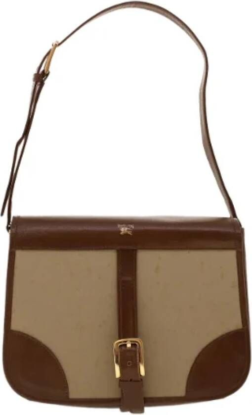 Burberry Vintage Pre-owned Fabric handbags Bruin Dames