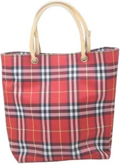 Burberry Vintage Pre-owned Fabric handbags Rood Dames