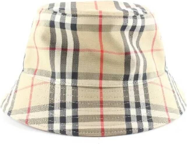 Burberry Vintage Pre-owned Fabric hats Beige Dames