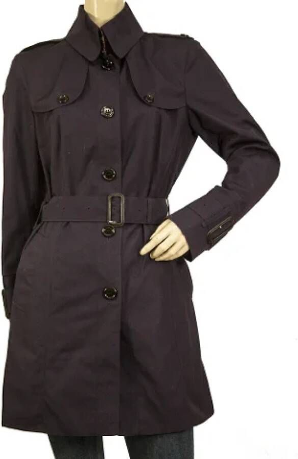 Burberry Vintage Pre-owned Fabric outerwear Purple Dames