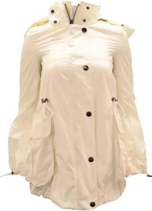 Burberry Vintage Pre-owned Fabric outerwear White Dames