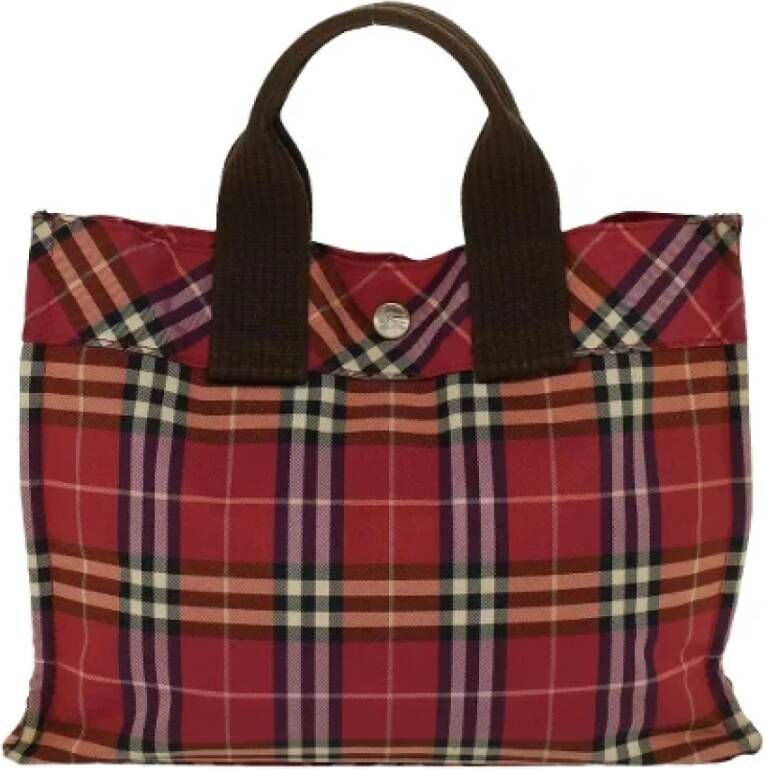 Burberry Vintage Pre-owned Fabric shoulder-bags Rood Dames