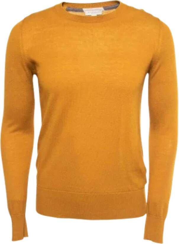 Burberry Vintage Pre-owned Knit tops Yellow Dames