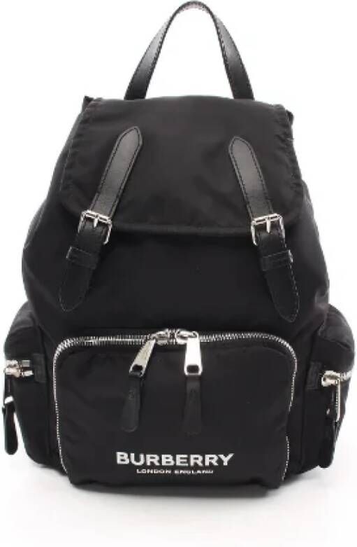 Burberry Vintage Pre-owned Leather backpacks Zwart Dames