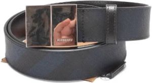 Burberry Vintage Pre-owned Leather belts Blauw Dames