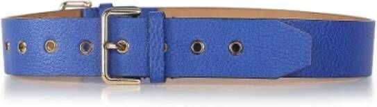 Burberry Vintage Pre-owned Leather belts Blauw Unisex