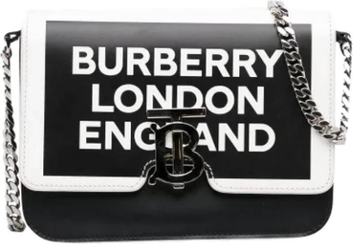Burberry Vintage Pre-owned Leather crossbody-bags Zwart Dames