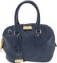 Burberry Vintage Pre-owned Leather handbags Blauw Dames - Thumbnail 1