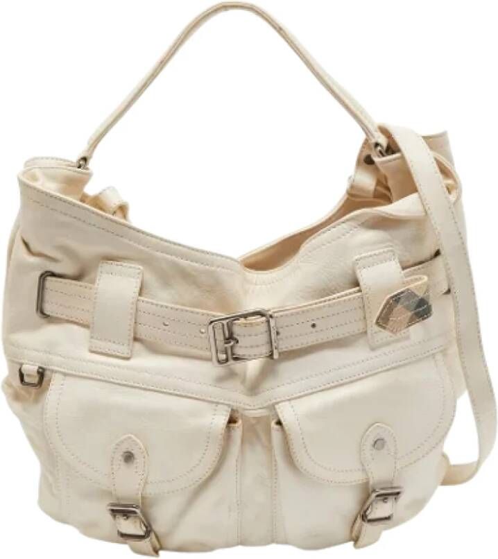 Burberry Vintage Pre-owned Leather handbags White Dames