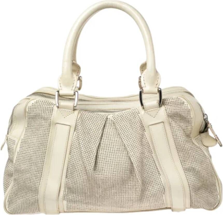 Burberry Vintage Pre-owned Leather handbags White Dames