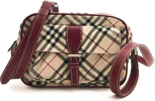 Burberry Vintage Pre-owned Leather shoulder-bags Beige Dames
