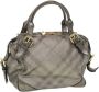 Burberry Vintage Pre-owned Leather shoulder-bags Grijs Dames - Thumbnail 1