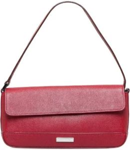 Burberry Vintage Pre-owned Leather shoulder-bags Rood Dames