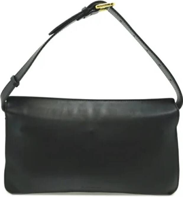 Burberry Vintage Pre-owned Leather shoulder-bags Zwart Dames
