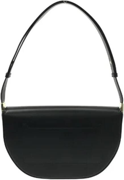 Burberry Vintage Pre-owned Leather shoulder-bags Zwart Dames