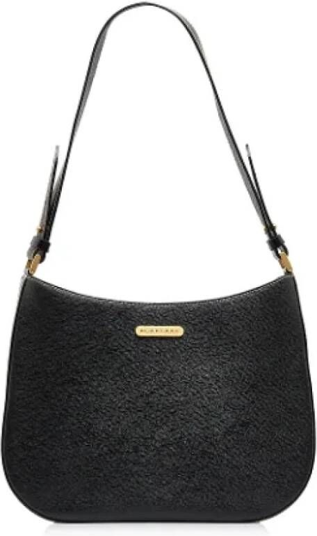 Burberry Vintage Pre-owned Leather shoulder-bags Zwart Dames