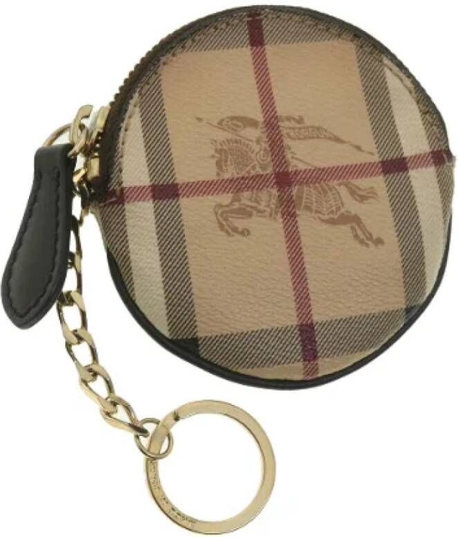Burberry Vintage Pre-owned Leather wallets Beige Dames