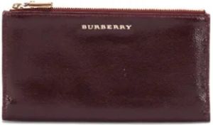 Burberry Vintage Pre-owned Leather wallets Paars Dames