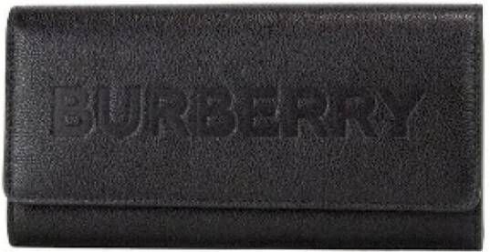 Burberry Vintage Pre-owned Leather wallets Zwart Dames