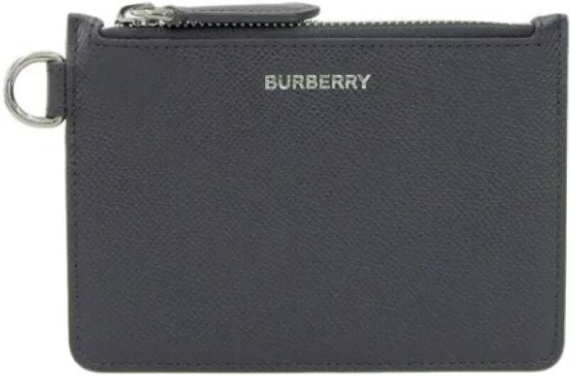 Burberry Vintage Pre-owned Leather wallets Zwart Dames
