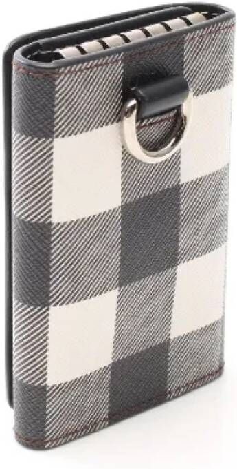 Burberry Vintage Pre-owned Leather wallets Zwart Dames