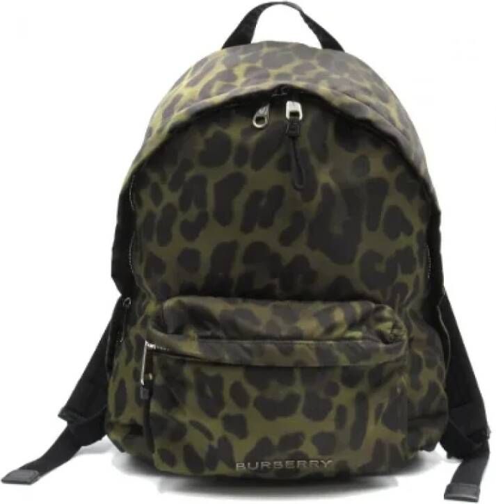 Burberry Vintage Pre-owned Nylon backpacks Groen Dames