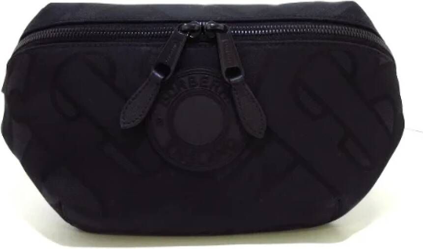 Burberry Vintage Pre-owned Nylon crossbody-bags Zwart Dames