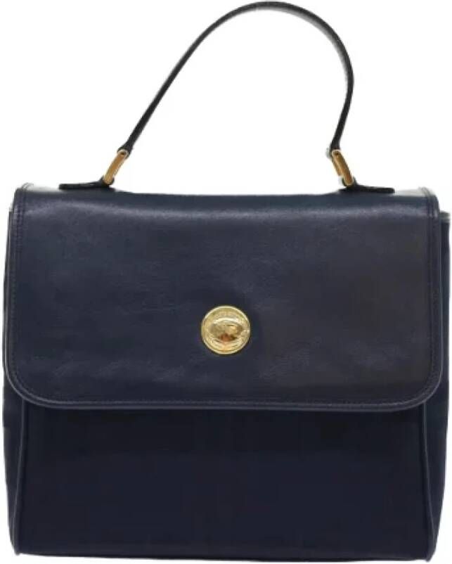 Burberry Vintage Pre-owned Nylon handbags Blauw Dames