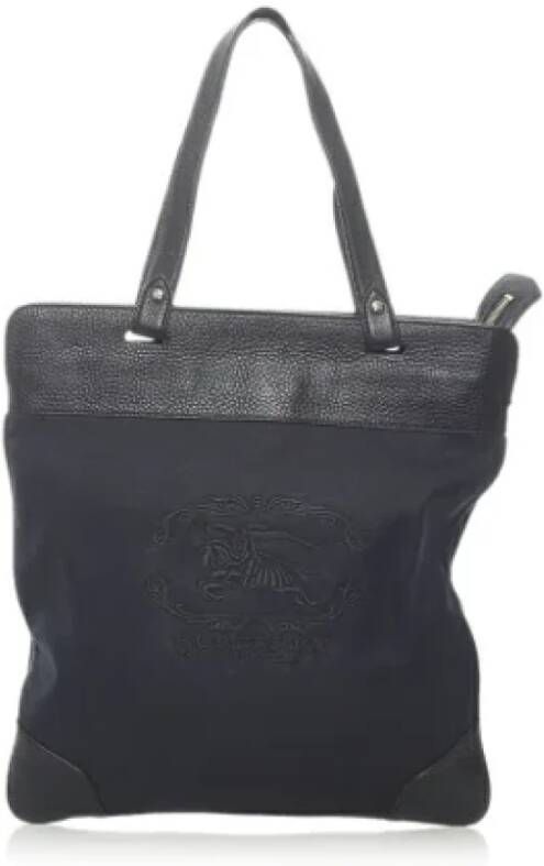 Burberry Vintage Pre-owned Nylon handbags Zwart Dames