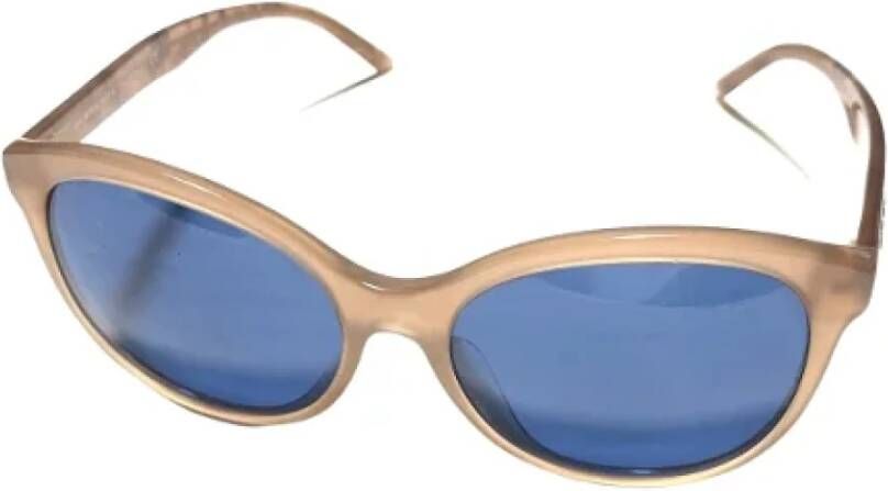Burberry Vintage Pre-owned Plastic sunglasses Bruin Dames