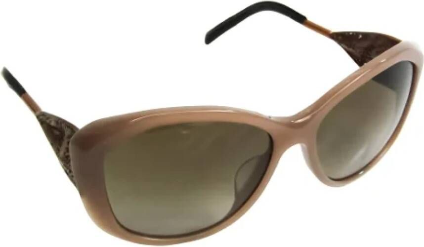 Burberry Vintage Pre-owned Plastic sunglasses Bruin Dames