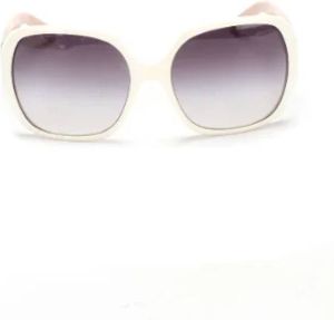 Burberry Vintage Pre-owned Plastic sunglasses Wit Dames