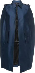 Burberry Vintage Pre-owned Satin outerwear Blauw Dames