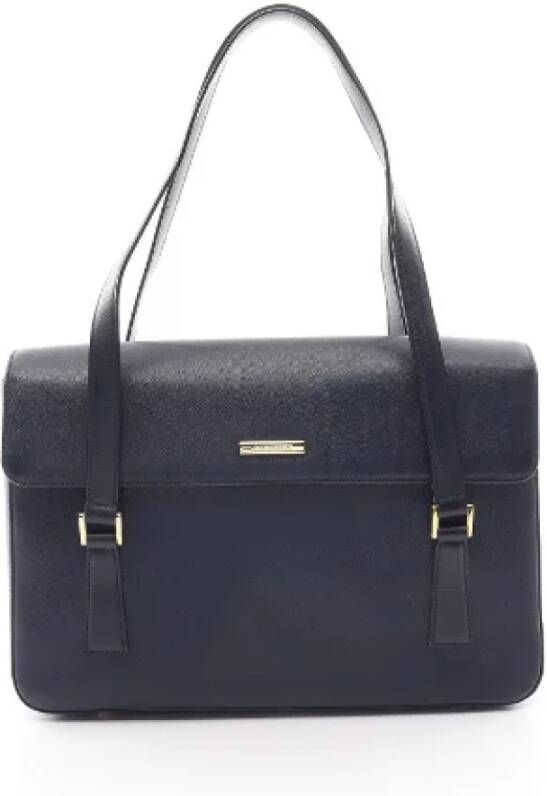 Burberry Vintage Pre-owned Shoulder Bags Blauw Dames