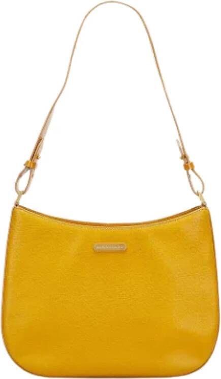 Burberry Vintage Pre-owned Shoulder Bags Yellow Dames