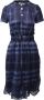 Burberry Vintage Pre-owned Silk dresses Blauw Dames - Thumbnail 1