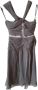Burberry Vintage Pre-owned Silk dresses Grijs Dames - Thumbnail 1