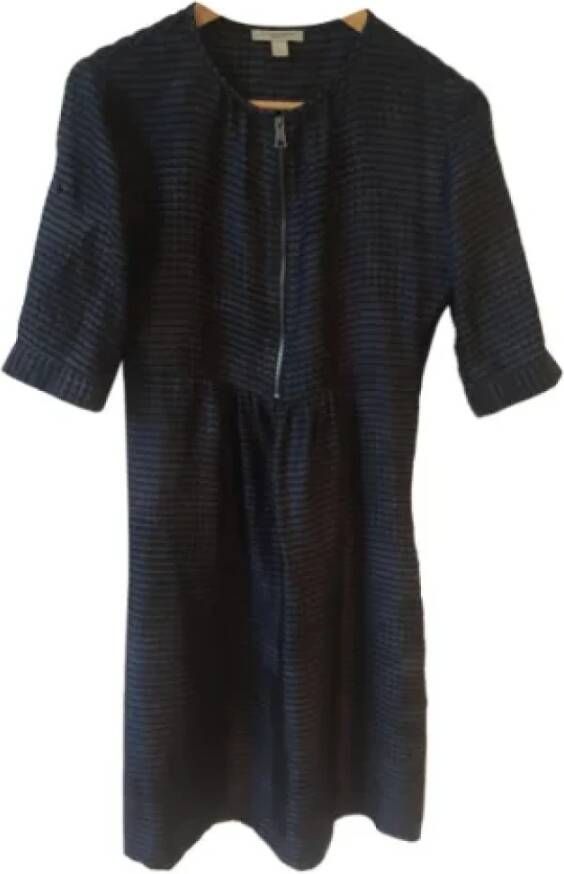 Burberry Vintage Pre-owned Silk dresses Zwart Dames