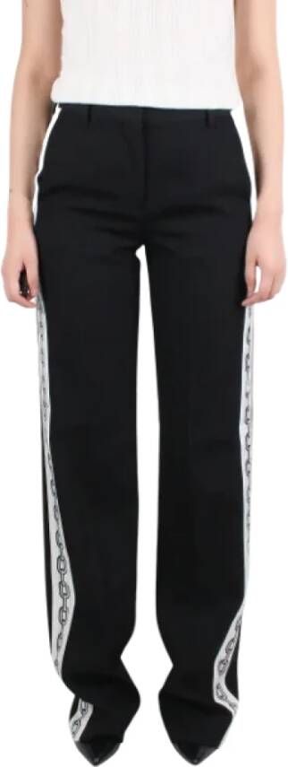 Burberry Vintage Pre-owned Wool bottoms Zwart Dames