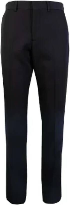 Burberry Vintage Pre-owned Wool bottoms Zwart Dames