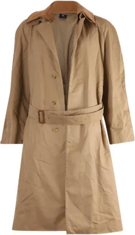 Burberry Vintage Pre-owned Wool outerwear Beige Dames