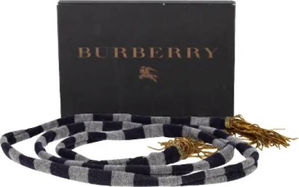 Burberry Vintage Pre-owned Wool scarves Meerkleurig Dames